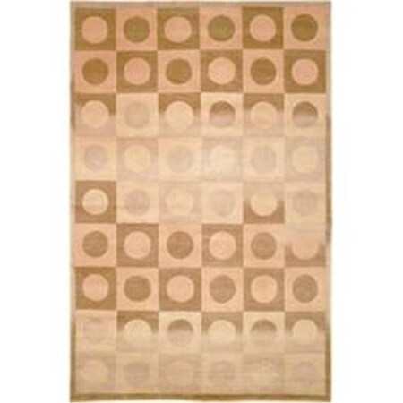 Safavieh 4 x 6 ft. Small Rectangle Contemporary Tibetan Beige and Brown Hand Knotted Rug TB371A-4